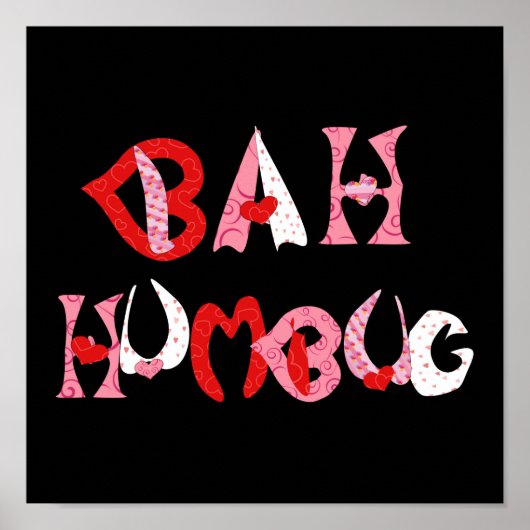 Bah Humbug Valentine Poster (Vorne)