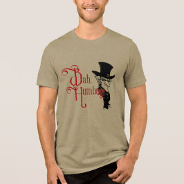 Bah Humbug viktorianisches Herren-Weihnachts-T-Shi Tri-Blend Shirt
