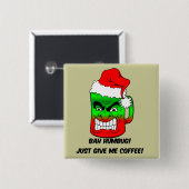 bah Humbug Weihnachten Button (Vorne & Hinten)