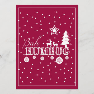 Bah Humbug-Weihnachten Einladung