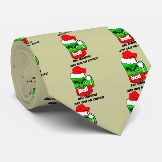 bah Humbug Weihnachten Krawatte (Gerollt)