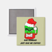 Bah Humbug Weihnachten Magnet (Vorderseite/Rückseite)