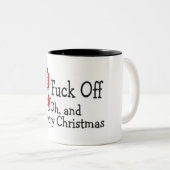 Bah Humbug-Weihnachten Zweifarbige Tasse (VorderseiteRechts)
