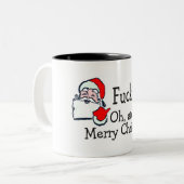 Bah Humbug-Weihnachten Zweifarbige Tasse (Vorderseite Links)