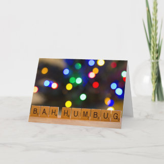 Bah Humbug-Weihnachtsgruß-Karte Feiertagskarte