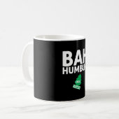 Bah Humbug Xmas stinks Funny Anti Christmas Grumpy Kaffeetasse (Vorderseite Links)