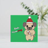 Bah Humpug! 1 Feiertagskarte (Stehend Vorderseite)