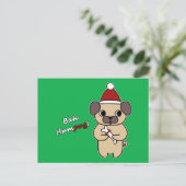 Bah Humpug! 1 Feiertagspostkarte (Stehend Vorderseite)