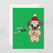 Bah Humpug! 1 Feiertagspostkarte (Vorne/Hinten)