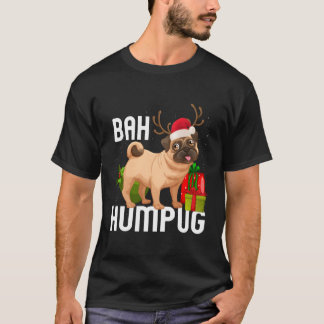 Bah Humpug Puggle Xmas Mops Baby Geschenke Haustie T-Shirt