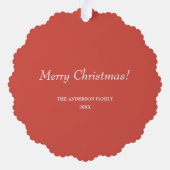 Bah La La Cute Retro Christmas Sheep Ornament Karte (Rückseite)