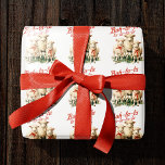 Bah La La Niedlich Retro Christmas Sheep Geschenkpapier<br><div class="desc">Weihnachten auf dem Bauernhof ist eine fröhliche Zeit, und dieses Vintage Design von drei niedlichen Schafen zeichnet es perfekt aus. Die Schafe sind auf der Vegetation der Ferien verstreut, und einige von ihnen tragen hübsche rote Bögen. Der Text "Bah-la-la-la-la-la-la-la-la" fügt eine Touch von Launen und Spaß hinzu. Dieses Design ist...</div>