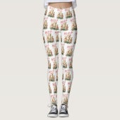 Bah La La Niedlich Retro Christmas Sheep Leggings (Vorderseite)