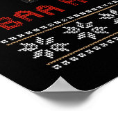 Bäh-Schaf Weihnachten Poster (Ecke)