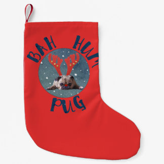 Bah Summen-Mops! Mops-Liebhaber-WeihnachtsStrumpf Kleiner Weihnachtsstrumpf