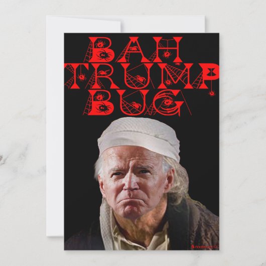 Bah Trump Bug Feiertagskarte (Vorderseite)