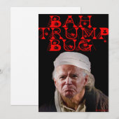 Bah Trump Bug Feiertagskarte (Vorne/Hinten)