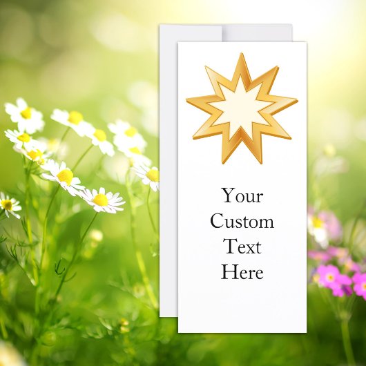 Baha'i 4" x 9" Einladung/Ankündigung Flachkarte