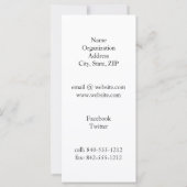 Baha'i 4" x 9" Einladung/Ankündigung Flachkarte (Rückseite)