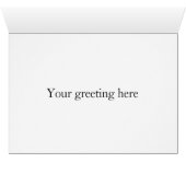 Baha'i 5 Zoll x 7 Zoll Grußkarte (Innenansicht Horizontal (Unten))