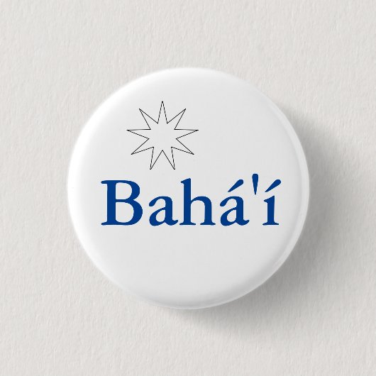Bahá'í Button (Vorderseite)