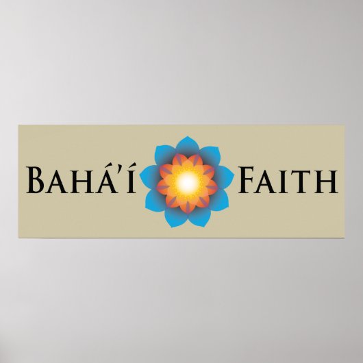 Bahá'í Faith Poster (Vorne)