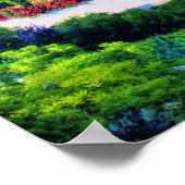 Baha'i Garden Print Poster (Ecke)