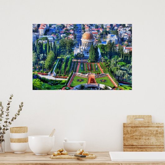 Baha'i Garden Print Poster (Küche)