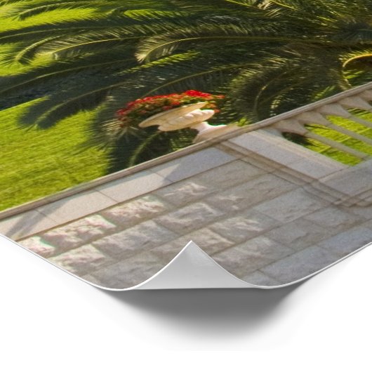 Baha'i Garden Print Poster (Ecke)