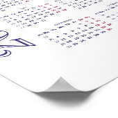 Bahá'í Gardens, Haifa (Foto 2013) , Israel Poster (Ecke)