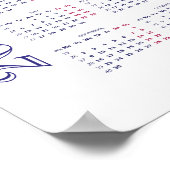 Bahá'í Gardens, Haifa, Israel Kalender 2024 Poster (Ecke)