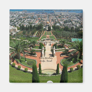 Bahai Gardens in Haifa, Israel Magnet