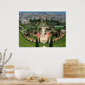 Bahai Gardens in Haifa, Israel Poster (Küche)