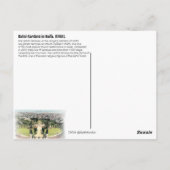 Bahai Gardens in Haifa, ISRAEL Postkarte (Rückseite)