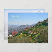 Bahá'í Gardens of Haifa, Israel Postkarte (Vorne/Hinten)