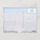 Bahá'í Gardens of Haifa, Israel Postkarte (Rückseite)