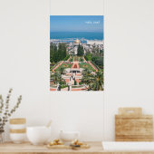 Bahá'í Gardens of Haifa Poster (Küche)