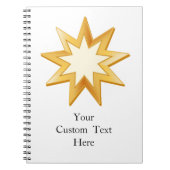 Baha'i Journal 6,5" x 8,75" Notizblock (Vorderseite)