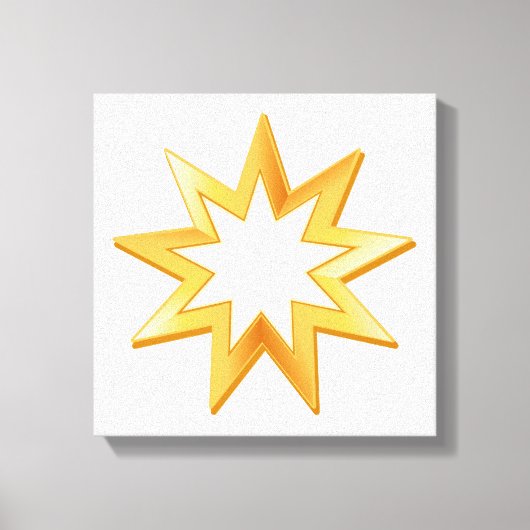 Baha'i Leinwand Mauer Art (Vorderseite)