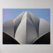 Bahai-Lotus-Tempel Poster (Vorne)