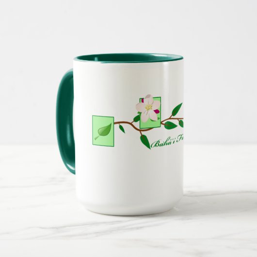 Baha'i Rebe Tasse (Vorderseite Links)