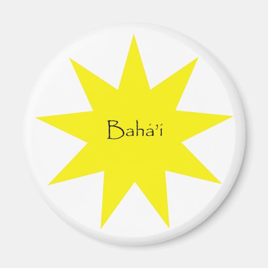 Baha'i star magnet (Vorne)
