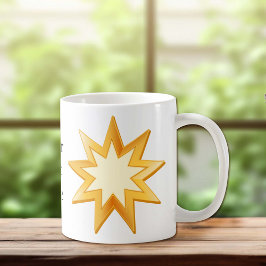 Baha'i-Symbol, benutzerdefinierbar Kaffeetasse