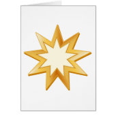 Baha'i Symbol Grußkarte (Vorne)