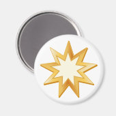 Baha'i-Symbol Magnet (Vorderseite/Rückseite)