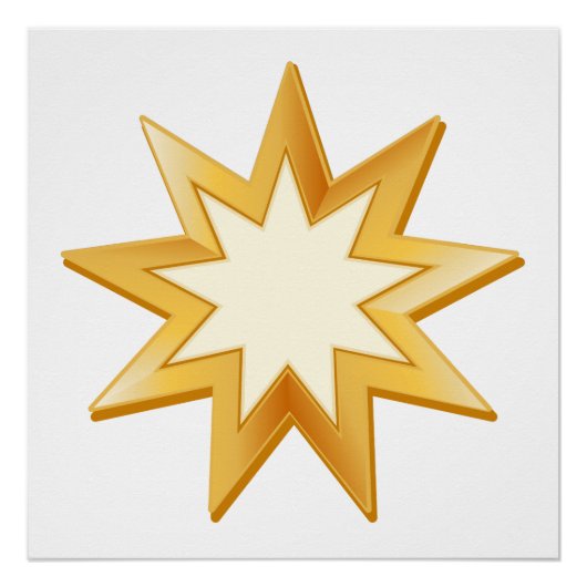 Baha'i-Symbol Poster (Vorderseite)
