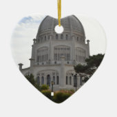Bahai Tempel in Wilmette, IL Keramik Ornament (Vorne)