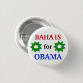 Baha'is für Knopf Obama 2012 Button (Vorne & Hinten)