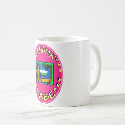 Bahama Babe Kaffeetasse (VorderseiteRechts)