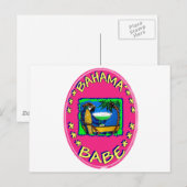 Bahama Babe Postkarte (Vorne/Hinten)